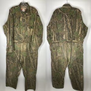 Vintage Winchester Camo Hunting Coveralls Size XL